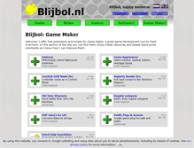 Tablet Screenshot of gamemaker.blijbol.nl