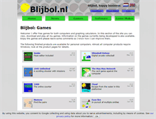 Tablet Screenshot of games.blijbol.nl